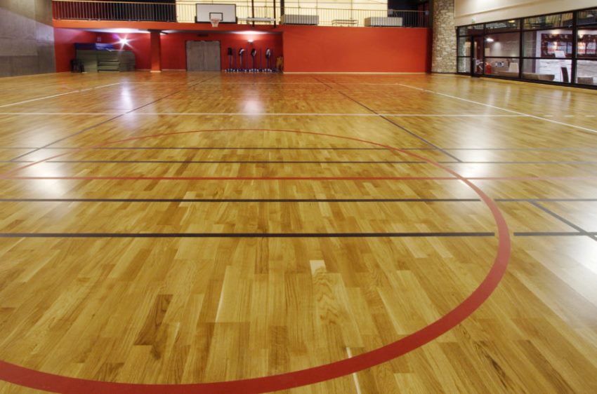 Wooden sports flooring