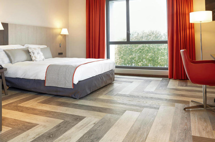 Combines the advantages of parquet and laminate
