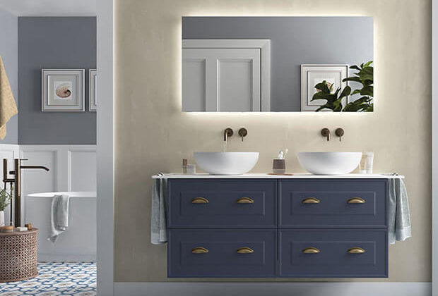 Selection of materials for bathroom furniture